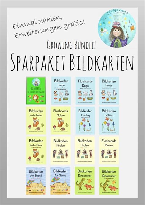 Sparpaket Bildkarten Growing Bundle Unterrichtsmaterial In Den