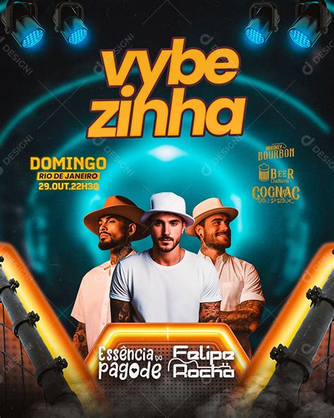 Flyer Vybezinha Ess Ncia Do Pagode Felipe Rocha Social Media Psd