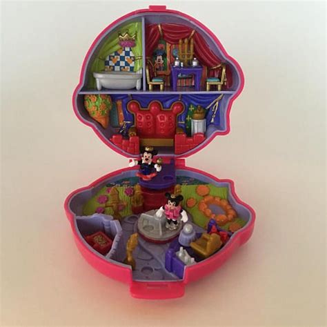 Vintage Polly Pocket Set Disney Minnie Mickey Mouse Playcase Etsy