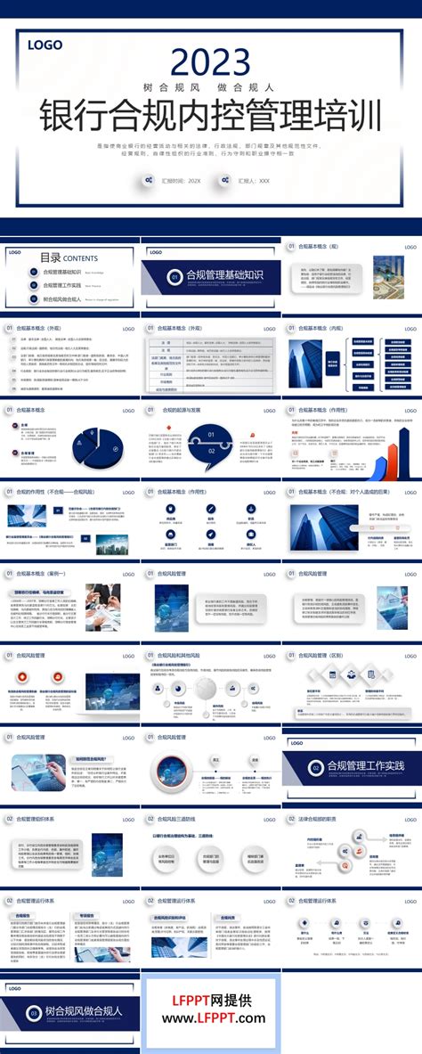 银行合规内控管理培训ppt模板下载 Lfppt
