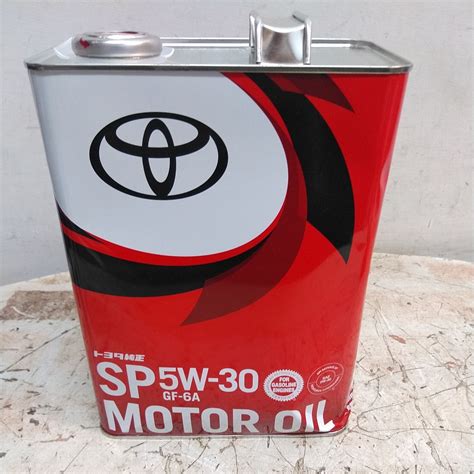 ヤフオク! - TOYOTA トヨタ純正モーターオイル SP 5W-30 GF-6...
