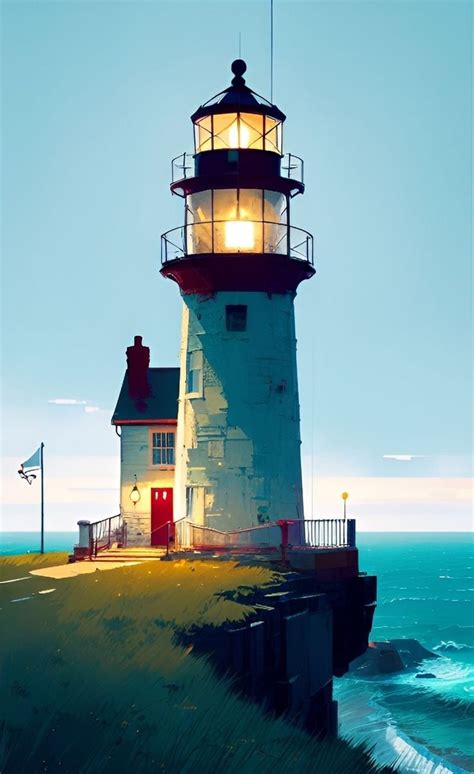 Pin By Sey Fox On Leuchtturm Lighthouse Painting Lighthouse Art