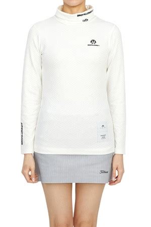 혼가먼트 골프웨어 하이넥 여성 긴팔티셔츠 HCW 2C AA05 OFFWHITE HORNGARMENT 코오롱몰