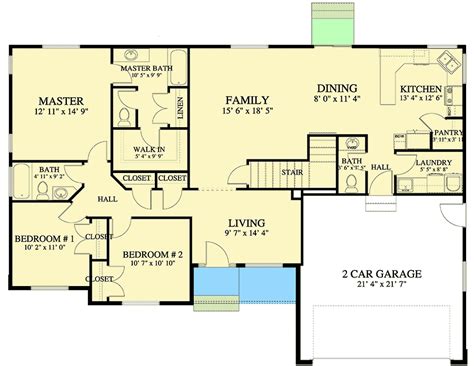 Ranch Style Home Floor Plans With Basement - Ranch House Plans ...