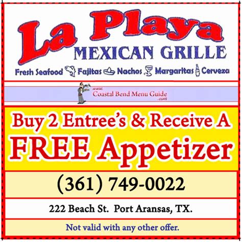 Restaurant Coupons - Corpus Christi & The South Texas Coastal Bend.