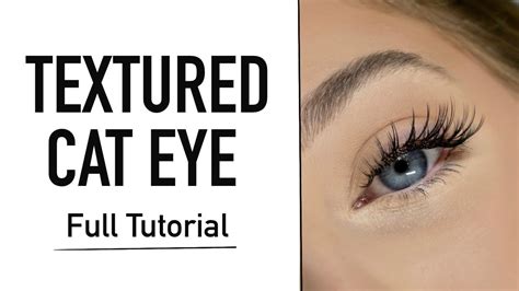 Wispy Dramatic Textured Cat Eye Lash Extension Tutorial Styling