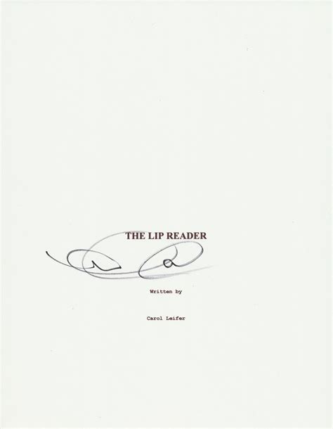 MARLEE MATLIN SIGNED SEINFELD THE LIP READER 30 PAGE FULL SCRIPT ...