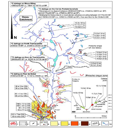 Glacial And Glaciofluvial Deposits With Associated Exposure Ages In