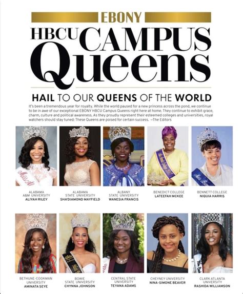 EBONY HBCU Campus Queens September Edition 2018