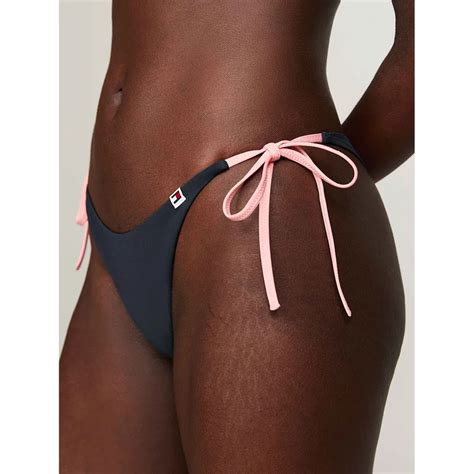 Tommy Jeans Linear S Banana Side Tie Bikini Bottom Blue Dressinn