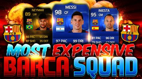 Fifa 15 Most Expensive Fc Barcelona 25 Million Coins Squad Builder