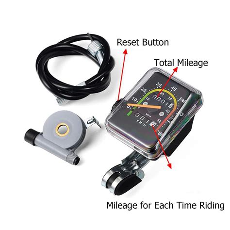 New BIKIGHT Bike Bicycle Mechanical Speedometer Computer Retro ...