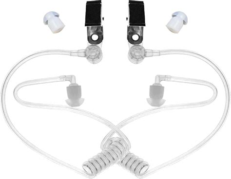 Cqacq 2pcs Secret Spy Earpiece Headphones Costume Accessory For Fbi Badge Prop