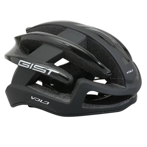 CASQUE VELO ADULTE GIST ROUTE VOLO NOIR MAT NOIR BRILLANT FULL IN MOLD