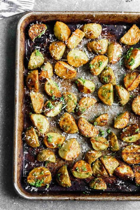 Crispy Potatoes With Pesto And Parmesan The Recipe Critic