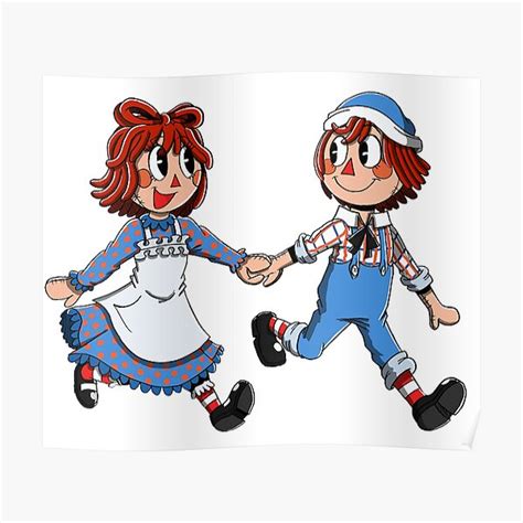 "Raggedy Ann And Raggedy Andy" Poster for Sale by Par-kids | Redbubble