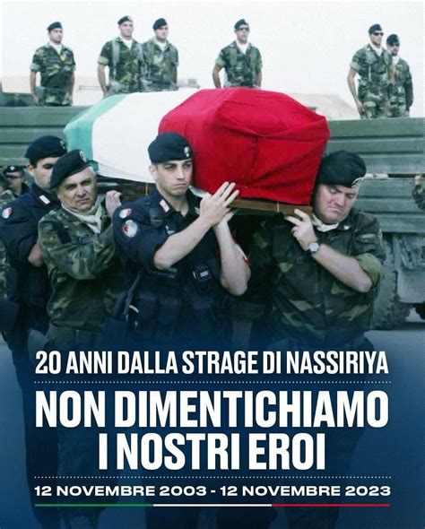 2003 2023 RICORDO DELLA STRAGE DI NASSIRIYA GORIZIA NON DIMENTICA