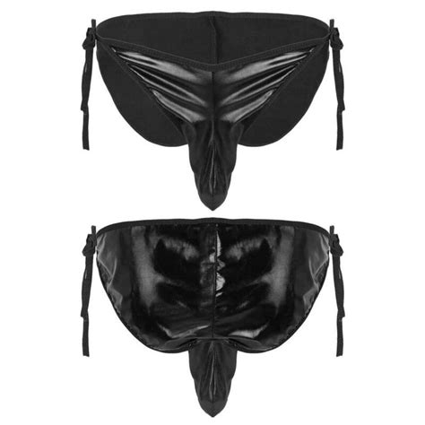 Sexy Men S Lingerie Panties Exotic Zipper Pouch Boxer Briefs Fetish Underwear EBay