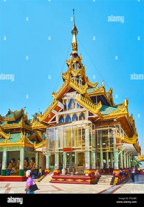 Yangon Myanmar February The Shrine Of Buddha Sacred Tooth