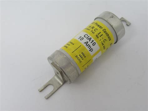 GE Power Controls CIA-10 Open Hole Bolt-On Fuse 10A 660V 460VDC USED ...