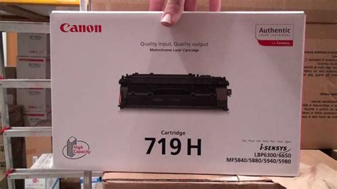 Canon Toner Cartridge Crg H B Black Youtube