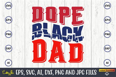 Dope Black Dad Svg Graphic By Artunique24 · Creative Fabrica