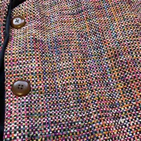 Vintage Corbin Treads Rainbow Tweed Jacket Coat Overs Gem