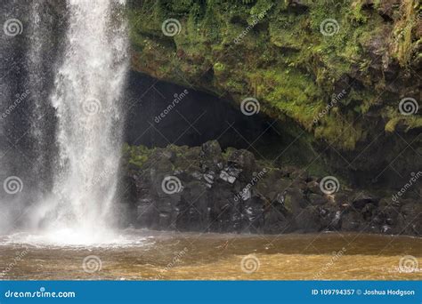 Cave Behind Seljalandsfoss Waterfall,river Seljalandsa,Iceland Royalty ...