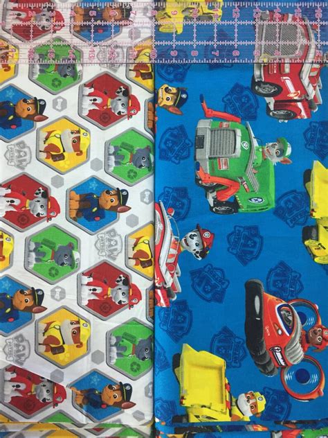 1 Fat Quarter Paw Patrol Fabric Fabric By The Yard Etsy Australia