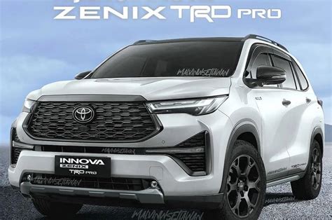 Digimod Toyota Innova Zenix Versi TRD Pro Gagah Pakai Pelek RAV4