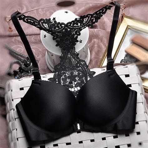 Lace Beautiful Back Bras Together Nothing Trace Nothing Steel Ring