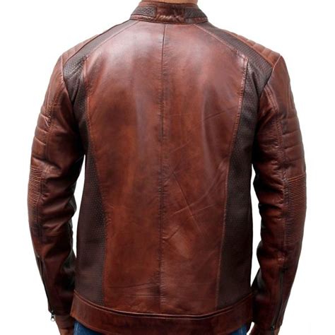 Men's Brown Cafe Racer Jacket | Free Shipping Worldwide