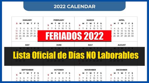 Revisa La Lista De Feriados 2022 En El Perú 2022 cuándo Es El Mobile