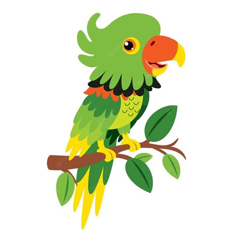 Premium Vector | Cartoon Drawing Of A Parrot