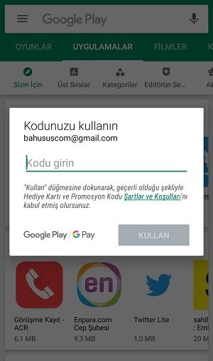 Google Play Hediye Kartı Nedir Nasıl Kullanılır BAHUSUS