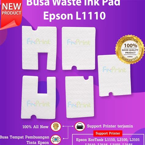 Jual Terupdate Busa Ink Pad Epson L L Bantalan Tinta Printer