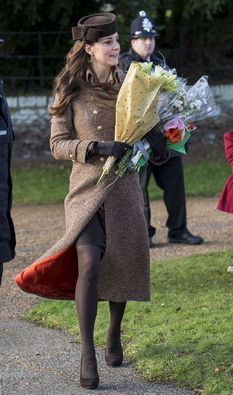 Kate Middleton Winter Style Christmas Day Service In Sandringham