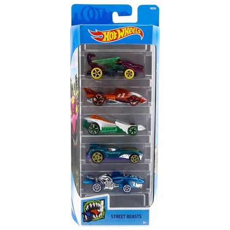 Carrinho Hot Wheels Set 5 Carros Street Beasts FKT51 Mattel