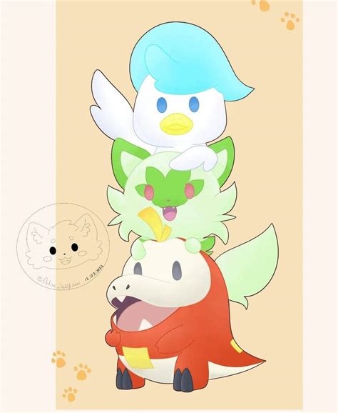 scarlet and violet starters by ArtisticWolf2001 on DeviantArt