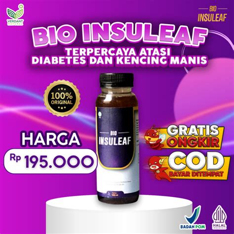 Jual Bio Insuleaf Herbal Insulin Cegah Diabetes Menurunkan Hipertensi