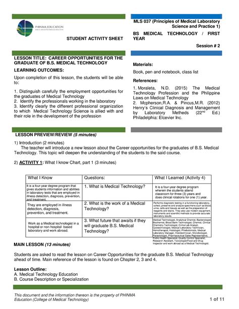 Pmls This Is Sas Number In Principle Of Medical Laboratory And