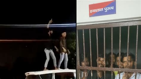 Video Of Two Men Dancing On Car Roof In Ghaziabad Goes Viral Slapped