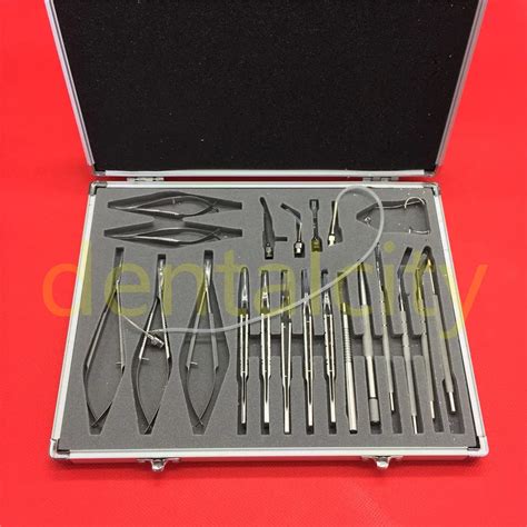 Best 21PCS Stainless Steel Eye Ophthalmic Set Instrument Eye Micro