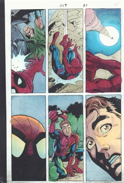 Spectacular Spider Man 259 P 21 Color Guide Art Vs Hobgoblin By