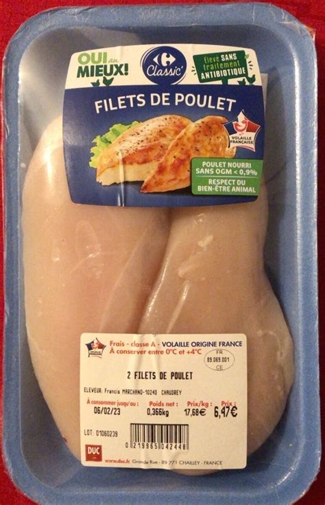 Filets De Poulet Carrefour