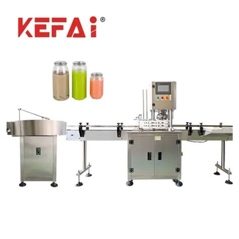 Kefai Single Rotary Automatic Tin Can Lid Seamer Tea Granule Sealing