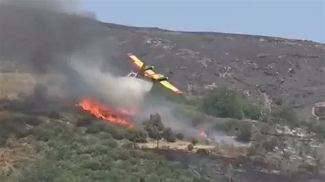 Watch Firefighting Plane Crashes In Greece AS USA