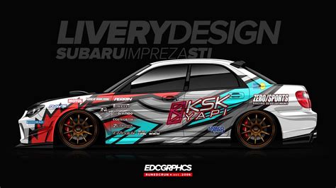 EDC Graphics Subaru Impreza WRX STi Subaru JDM Render Japanese