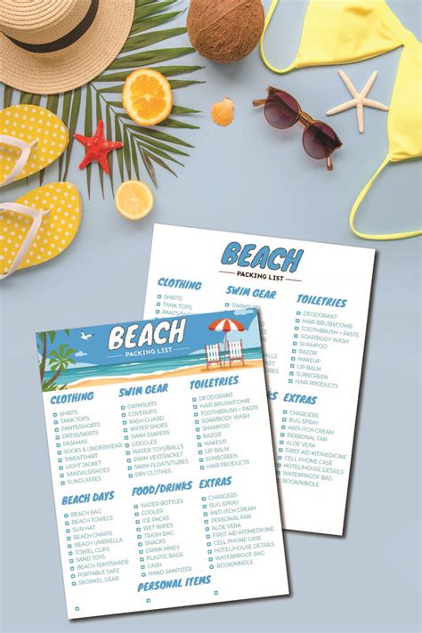 The Essential Beach Packing List And Downloadable Checklist Packing
