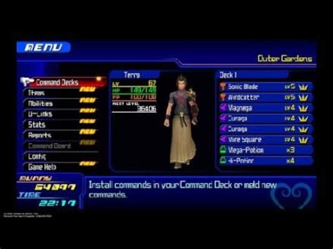 Kingdom Hearts Birth By Sleep Final Mix Playthrough Leveling Up Terra